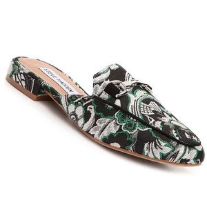 Steve Madden | Chess Green Floral Fabric Mules